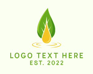 Drop - Organic Essential Oil logo design