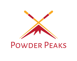 Chopsticks Mountain Peak logo design