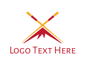 Travel - Chopsticks Mountain Peak logo design