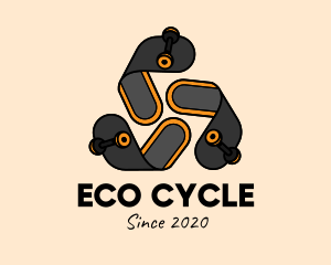 Recycling - Isometric Reusable Skateboard logo design