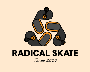 Skateboard - Isometric Reusable Skateboard logo design