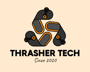 Thrasher - Isometric Reusable Skateboard logo design