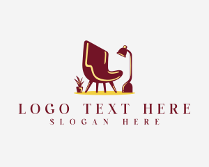 Lamp - Elegant Chair Seating logo design