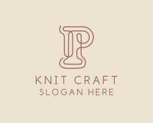 Knit - Crochet Knitting Handicraft logo design