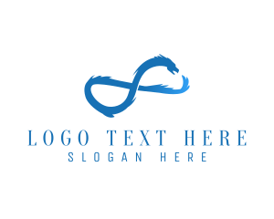 Loop - Dragon Loop Startup logo design