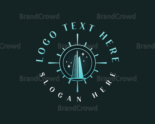 London Skyscraper Tower Logo