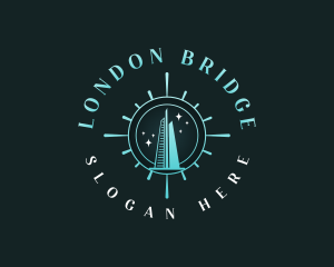 London Skyscraper Tower logo design