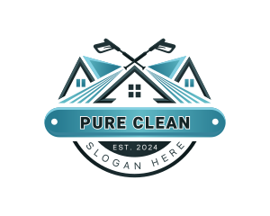 Pressure Wash Cleaning Wash logo design