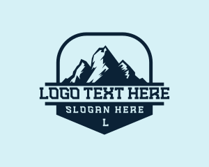 Mountaineer - Adventure Mountain Climbing logo design