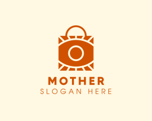 Lens - Eye Bag Shopping logo design