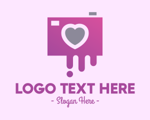 Pink - Heart Love Photography logo design