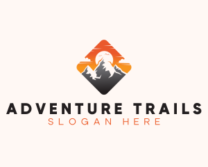 Travel Mountaineering Adventure logo design