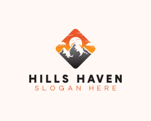 Travel Mountaineering Adventure logo design