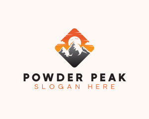 Ski - Travel Mountaineering Adventure logo design