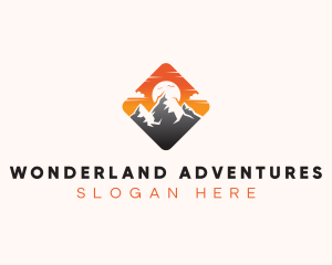 Travel Mountaineering Adventure logo design