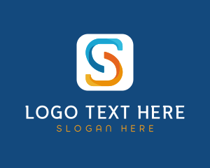 Application - Digital Application Letter S logo design