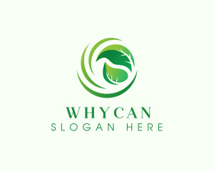 Natural Wind Leaf Logo