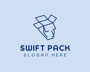Package Box Face logo design