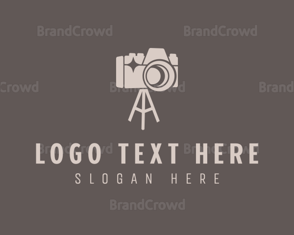 Tripod Camera Photography Logo