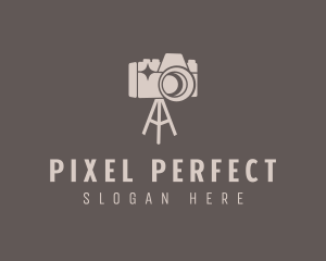 Tripod Camera Photography logo design