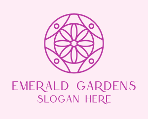 Spring Daisy Flower logo design