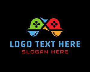 Play - Colorful Game Controller logo design