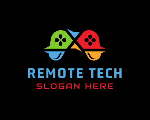 Remote - Colorful Game Controller logo design