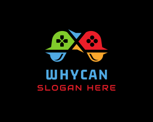 Video Game - Colorful Game Controller logo design