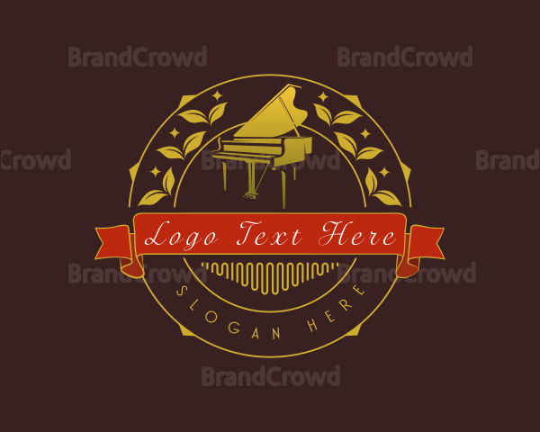 Musical Piano Recital Logo