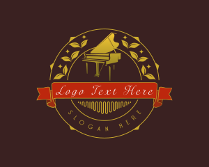 Musical Instrument - Musical Piano Recital logo design