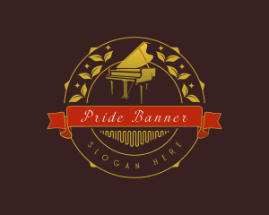 Musical Piano Recital logo design