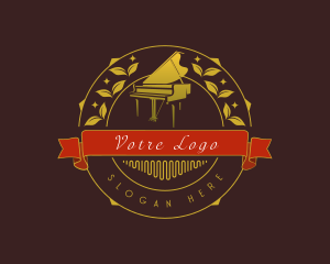 Aerophone - Musical Piano Recital logo design