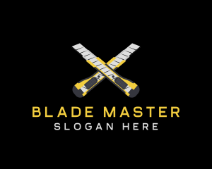 Blade Cutter Tool logo design