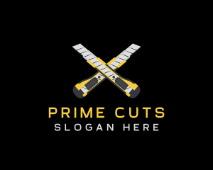 Blade Cutter Tool logo design