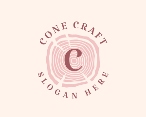 Wooden Organic Feminine Boutique logo design