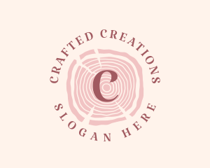 Wooden Organic Feminine Boutique logo design