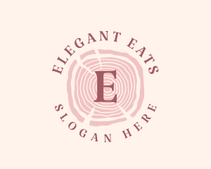 Wooden Organic Feminine Boutique logo design