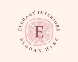 Wooden Organic Feminine Boutique logo design