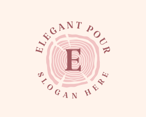 Wooden Organic Feminine Boutique logo design