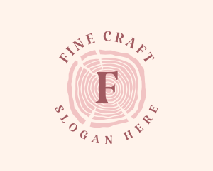 Wooden Organic Feminine Boutique logo design