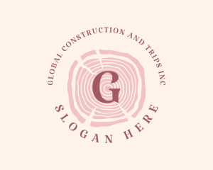 Shop - Wooden Organic Feminine Boutique logo design