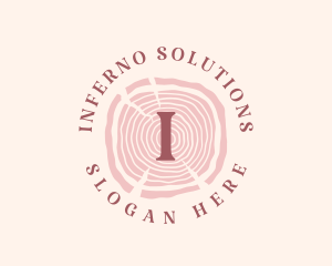 Wooden Organic Feminine Boutique logo design