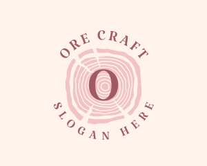 Wooden Organic Feminine Boutique logo design