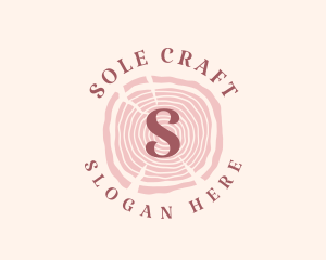 Wooden Organic Feminine Boutique logo design