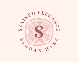 Wooden Organic Feminine Boutique logo design