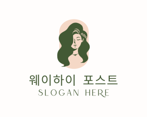 Organic Woman Beauty Babe logo design