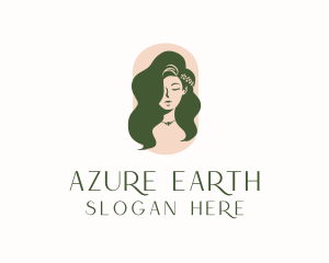 Organic Woman Beauty Babe logo design