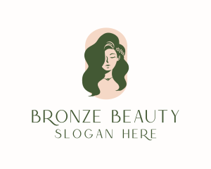 Organic Woman Beauty Babe logo design