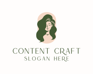 Organic Woman Beauty Babe logo design