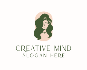 Organic Woman Beauty Babe logo design